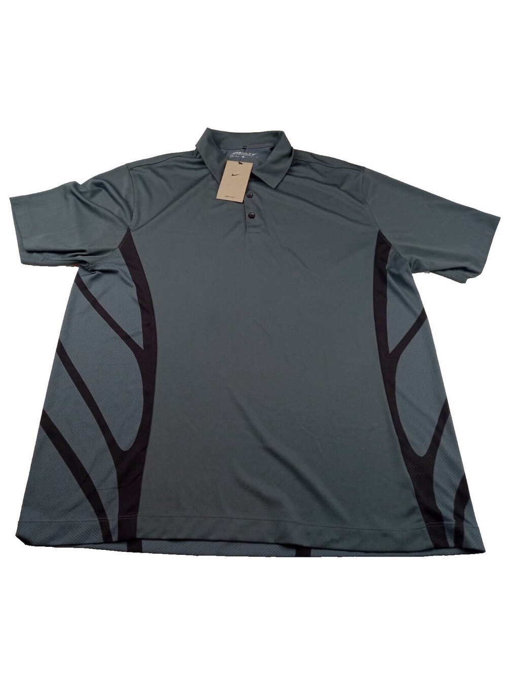 Nike NOCTA Golf Polo Shirt Mens XL Gray Black Printed Drake DJ5578-010 NWT New